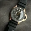 Replica Panerai Submersible Goldtech OroCarbo Black Bezel PAM1070