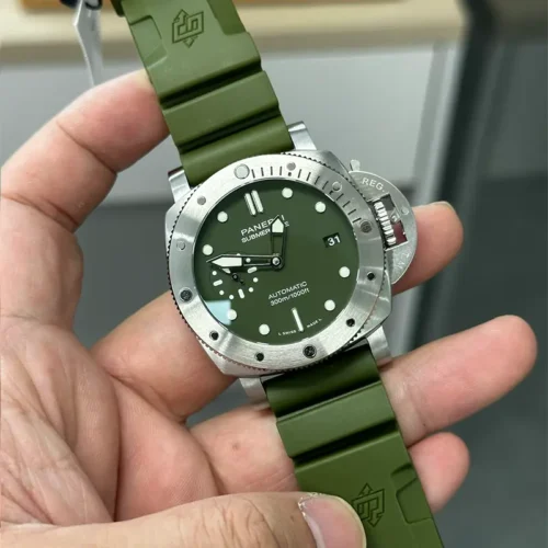Replica Panerai Submersible Matte-Green PAM1055