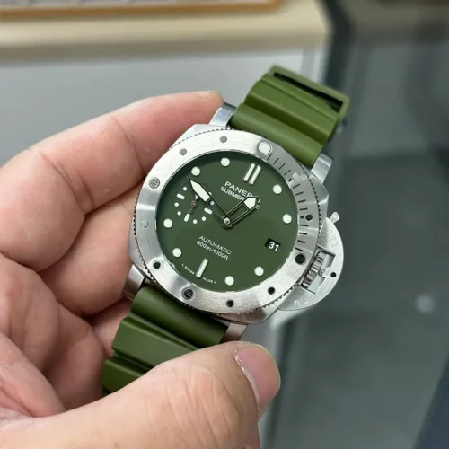 Replica Panerai Submersible Matte-Green PAM1055