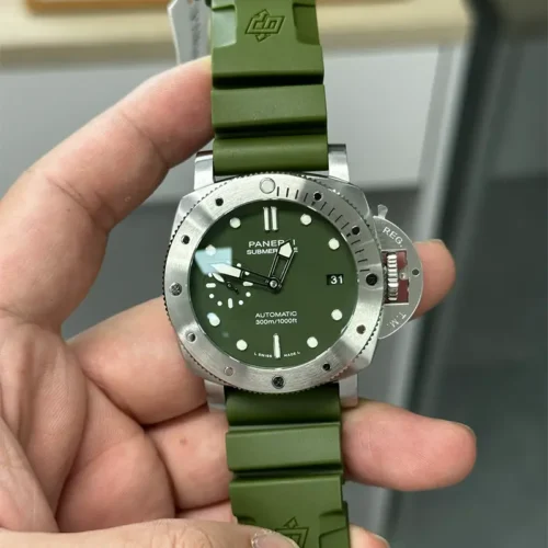 Replica Panerai Submersible Matte-Green PAM1055